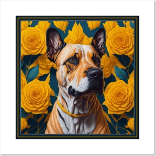 German dog. Style vector (yellow version german dog) Posters and Art